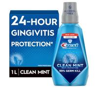 Crest Pro-health Multi-Protection Alcohol Free, Clean Mint/Clear Mint (Package may vary), 1-liter Bottles (Pack of 3)