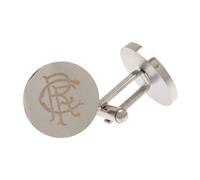 Crest Stainless Steel Round Cufflinks Rangers FC Silver One Size