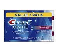 Crest Twin Pack 3D White Luxe Glamorous White Toothpaste, 3.5 Ounce each