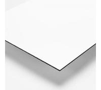 CrestBond 3mm White Matt/Gloss ACM Aluminium Composite Sheet (500mm x 500mm)