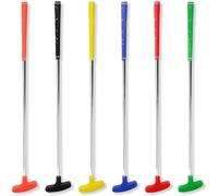 CRESTCOLF Mini Golf Putter, 35 inch rubber two-way left and right Putter .Rubber Golf Putter.6 pack mixed colors.