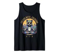 Crested Butte CO Abstract Bear Chill Zen Yoga Design Tank Top
