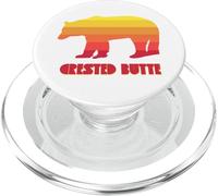 Crested Butte Colorado Rainbow Bear PopSockets PopGrip for MagSafe