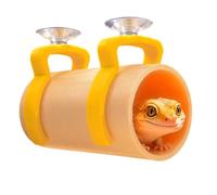 Crested Gecko Cave - Hollow Hiding Habitat Shelter with Suction | 3D Printed Lizard Tunnel,for Small Fishes Shrimps Home Apartment Office Farmhouse Garage Basement