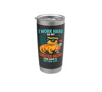 Crested Gecko Cocktail I Work Hard So My Crested Gecko Can Stainless Steel Insulated Tumbler