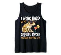 Crested Gecko Cocktail I Work Hard So My Crested Gecko Can Tank Top