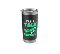Crested Gecko Design for Lizard Owners - I Talk to Geckos Stainless Steel Insulated Tumbler
