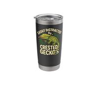 Crested Gecko Easily Distracted By Crested Geckos Stainless Steel Insulated Tumbler