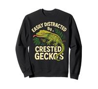 Crested Gecko Easily Distracted By Crested Geckos Sweatshirt