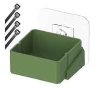Crested Gecko Feeding Ledge - Suction Cup Reptile Food Water Bowl | Arboreal Terrarium Dining Shelf | Space-Saving Wall Mount for Chameleons Tree Frogs, Elevated bpa free PP Dish