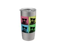 Crested Gecko Funny Pop Art Lizard Lover Photo Booth Stainless Steel Insulated Tumbler