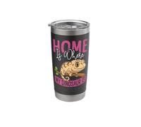 Crested Gecko Home is Where My Dinosaur is Stainless Steel Insulated Tumbler
