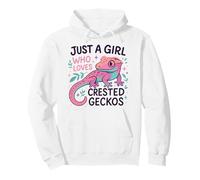 Crested Gecko Just A Girl Who Loves Crested Geckos Pullover Hoodie