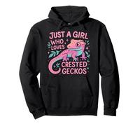 Crested Gecko Just A Girl Who Loves Crested Geckos Pullover Hoodie