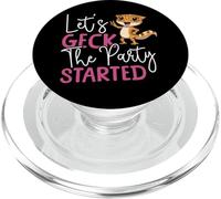 Crested Gecko Let's Geck The Party Started PopSockets PopGrip for MagSafe