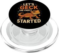 Crested Gecko Let's Geck The Party Started PopSockets PopGrip for MagSafe