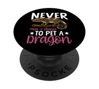 Crested Gecko Never Miss A Chance To Pet A Dragon PopSockets Adhesive PopGrip