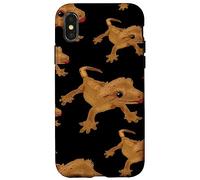 Crested Gecko, Painted Lizard, Cute Reptile, Crestie Lover Case for iPhone X/XS