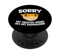 Crested Gecko Pet Sorry My Crested Gecko Ate My Homework PopSockets Adhesive PopGrip