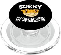 Crested Gecko Pet Sorry My Crested Gecko Ate My Homework PopSockets PopGrip for MagSafe