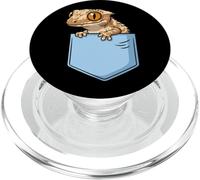 Crested Gecko Pocket Badge PopSockets PopGrip for MagSafe