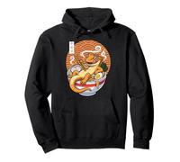 Crested Gecko Ramen Noodle Soup Japanese Anime Kawaii Lizard Pullover Hoodie