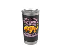 Crested Gecko This is My Tiny Human Costume I'm Really A Stainless Steel Insulated Tumbler