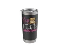 Crested Gecko Yep I Talk to Crested Geckos Stainless Steel Insulated Tumbler