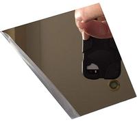 CrestGlass 3mm Silver Acrylic Mirror A6 Sheet 147 x 104 Perspex Mirror Plastic Safety Mirror