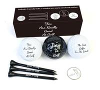 CRESTGOLF Golf Ball Set With Ball, Ball Marker, Tees for Birthday Cool Accessories for Golf Lovers
