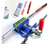 CRESTGOLF Golf Regripping Kit No-Drill & Drill Installation for Regripping Golf Club Grips Inlcudes 13PCS Golf Grip Tapes,Hook Knife, Solvent, Grip Tape Remover and Vise Clamp Golf Regripping Kit