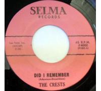 Crests - Did I Remember-7" 45