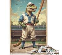 Cretaceous Dino Champ 27 1000 Pieces Paper Puzzles for Adults Jigsaw Puzzles Educational Game Challenge Toy 38x26cm/1000pcs