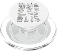 Cretaceous Fossils Bones Paleontology Dinosaur Skull PopSockets PopGrip for MagSafe