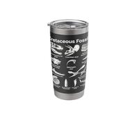Cretaceous Fossils Paleontology Dinosaur Skull Bones Stainless Steel Insulated Tumbler