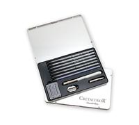 Cretacolor Artists Monolith Drawing Set.Graphite Pencils,Eraser,Sharpener & More