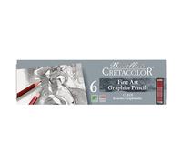 CRETACOLOR Cleos Fine Art Graphite | Shatterproof Graphite Pencils | Set of 6