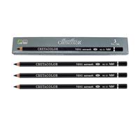 Cretacolor Nero Pencil 3Pk X-Soft Soft Med