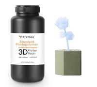 Cretbee Christmas Special 3D Printing Resin Fast Curing 405nm LCD/DLP Printing Standard Resin with Low Odor &Low Shrinkage, Ideal for DIY Ornaments, Jewelry, Holiday Decor (LCE Blue)