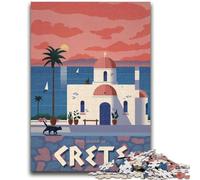 Crete 1000 Piece Jigsaw Puzzle for Adults And Teenagers, Educational Stress Relief Toy for Is Ideal As A Gift for The Whole Family 1000pcs(50x75cm)