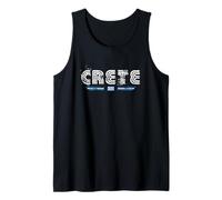 Crete Greece 70s 80s Retro Type Graphic Tank Top