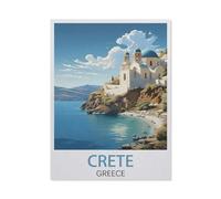 Crete, Greece, Coast，Puzzle 1000 Piece Jigsaw Puzzles for Adults, Classic Puzzle Difficult Puzzle for Kids Teenagers Educational Game Toys Gift for Home Travel（38x26cm）-HD96