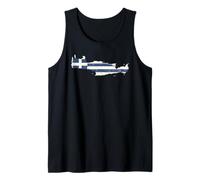 Crete Greece Flag Island Map Greek Pride Design Tank Top