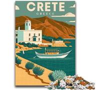 Crete Greece Jigsaws 1000 Pieces for Adults, for Age 14+ Home Art Decor Family Games Christmas Birthday Gifts 1000pcs(50x75cm)