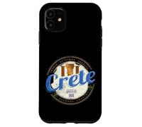 Crete island in Greece retro vintage vacation souvenir Case for iPhone 11