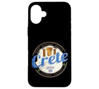 Crete island in Greece retro vintage vacation souvenir Case for iPhone 16 Plus
