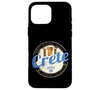 Crete island in Greece retro vintage vacation souvenir Case for iPhone 16 Pro Max