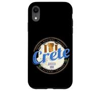 Crete island in Greece retro vintage vacation souvenir Case for iPhone XR