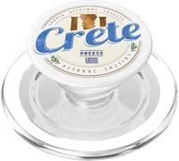 Crete island in Greece retro vintage vacation souvenir PopSockets PopGrip for MagSafe