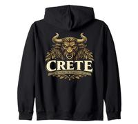 Crete Minotaur Greek Mythology Island Pride Design Zip Hoodie